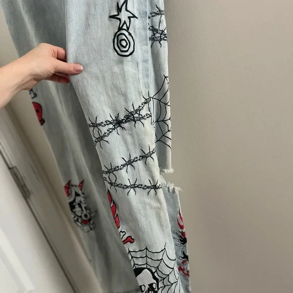 Ninth Hall Rogue Skinny Light Wash Jeans - Picture 9 of 11